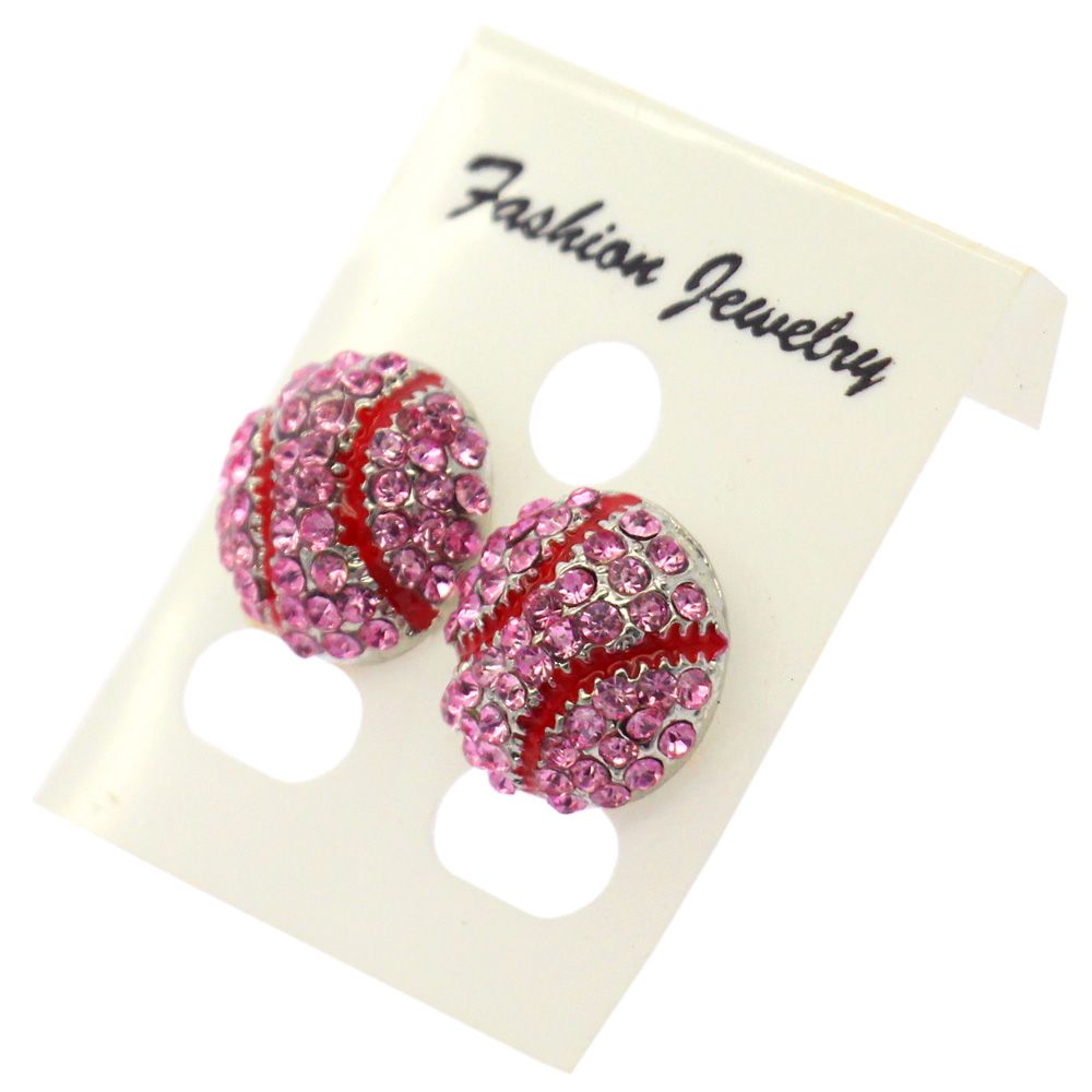 pink earrings