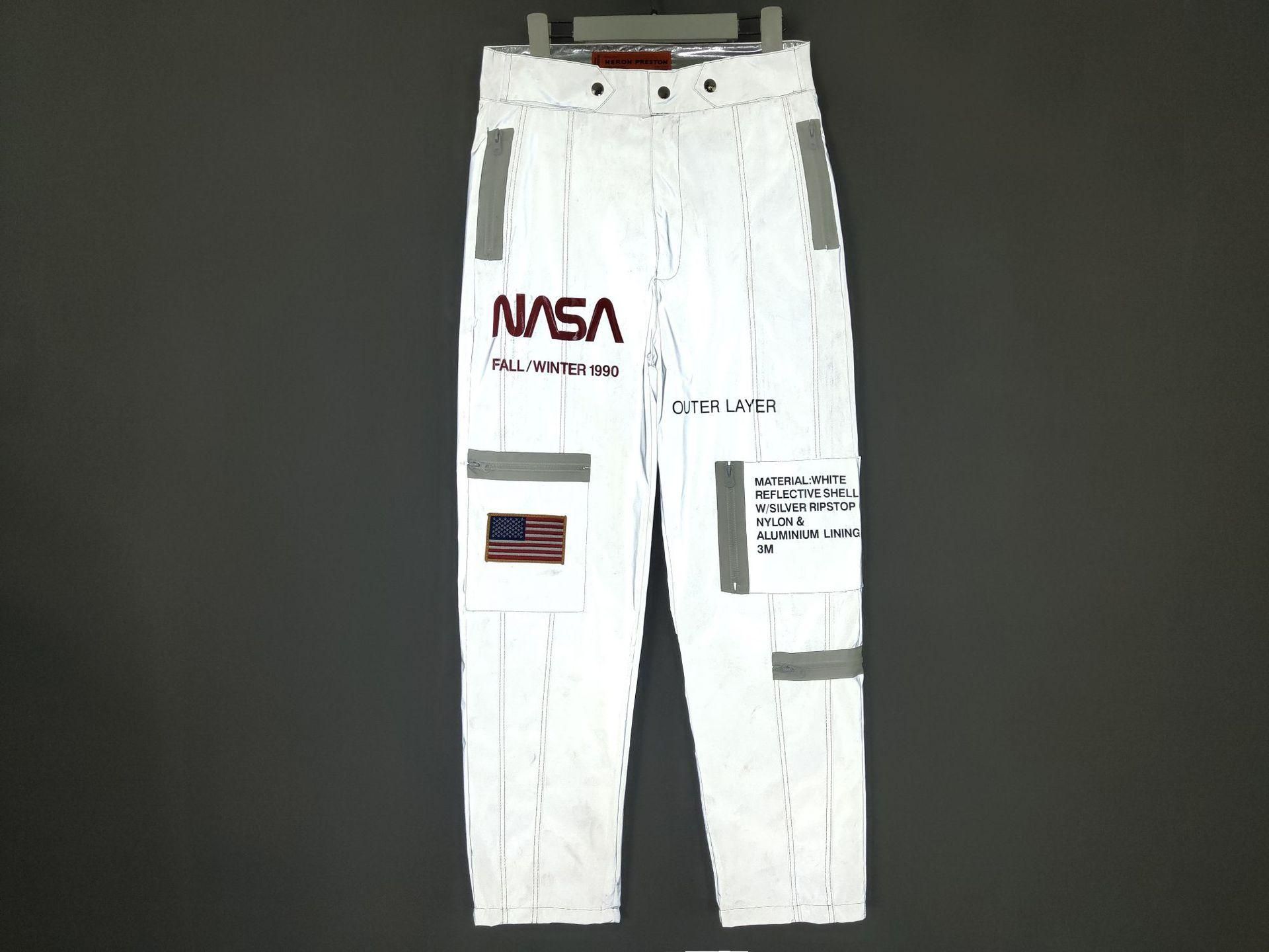 Acquistare PANTALONI NASA Tech Mens 3M Reflective Ricamo Cargo Pants Casual  Bianco Allentati Pantaloni Del Progettista Economico | Consegna Veloce E  Qualità | It.Dhgate