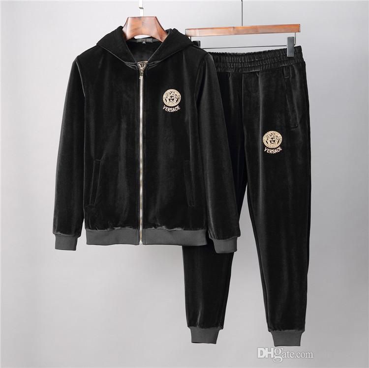 Compra Marca De Lujo De La Moda Designe GJ Terciopelo Chándales De Los  Hombres De La Impresión De Las Mujeres Sweatsuit Chándales Tops Para Hombre  De La Formación De Correr Chándal Sudor