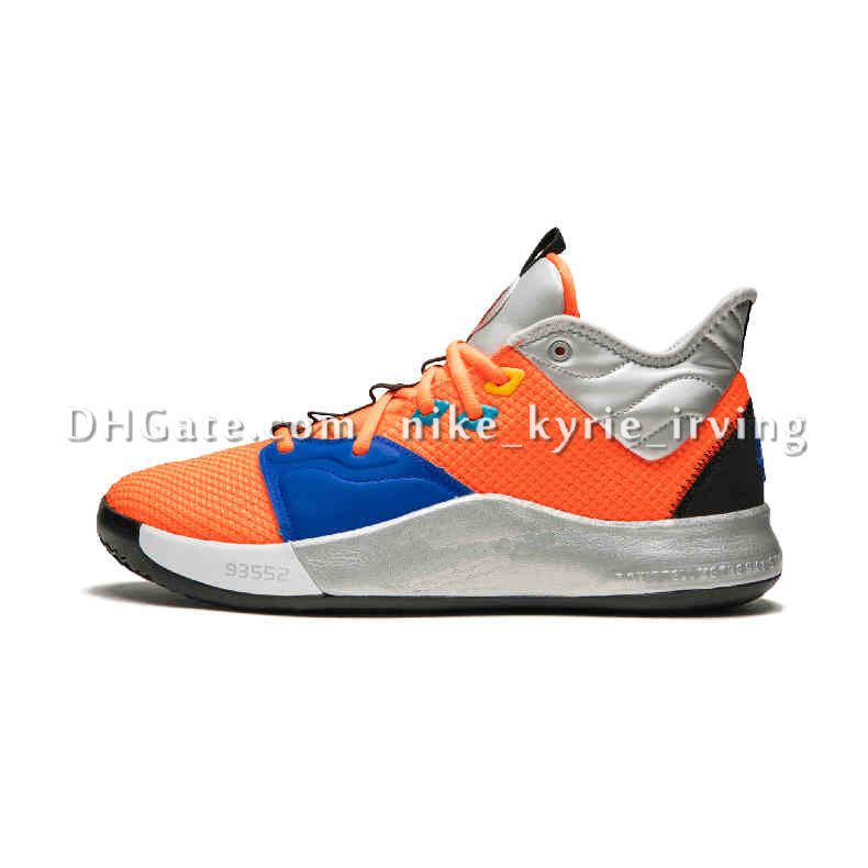 George 3s Misiones PG 3 NASA Apolo zapatos de baloncesto de niños del diseñador