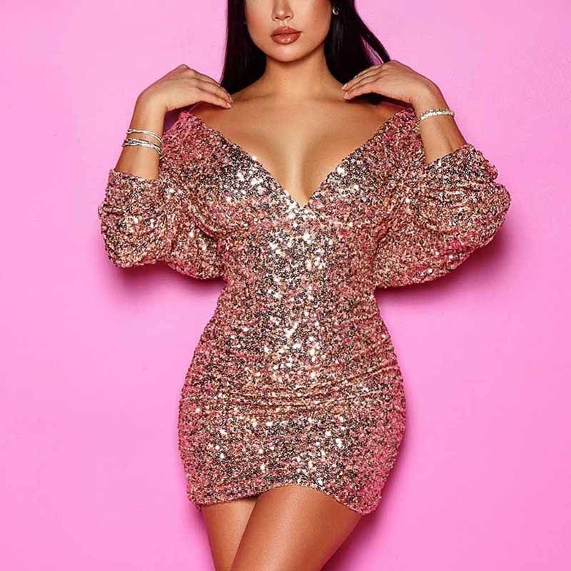 glitter dress women