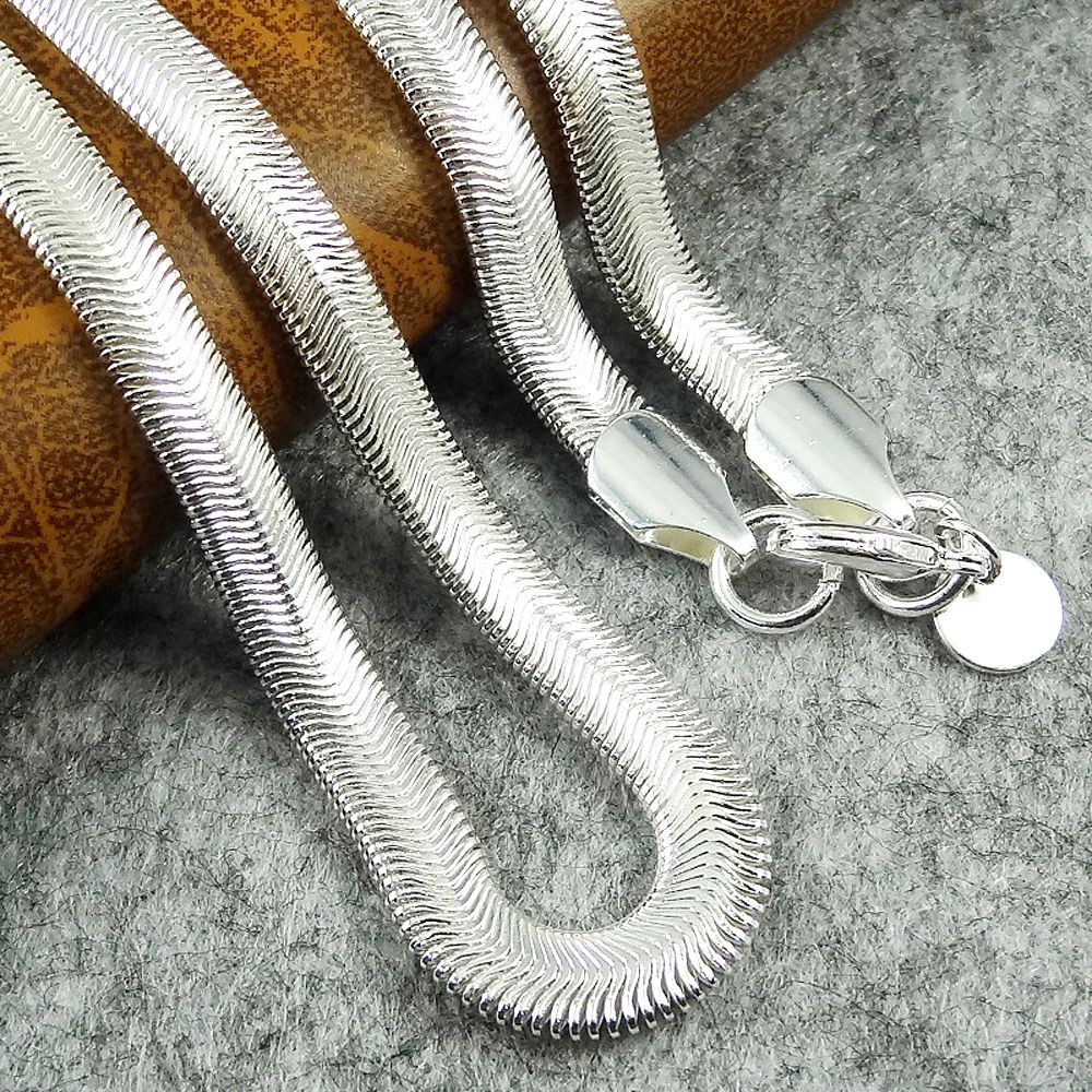 2021 6MM 16 24inches Soft Snake Bone Chain Necklace For Women And Men