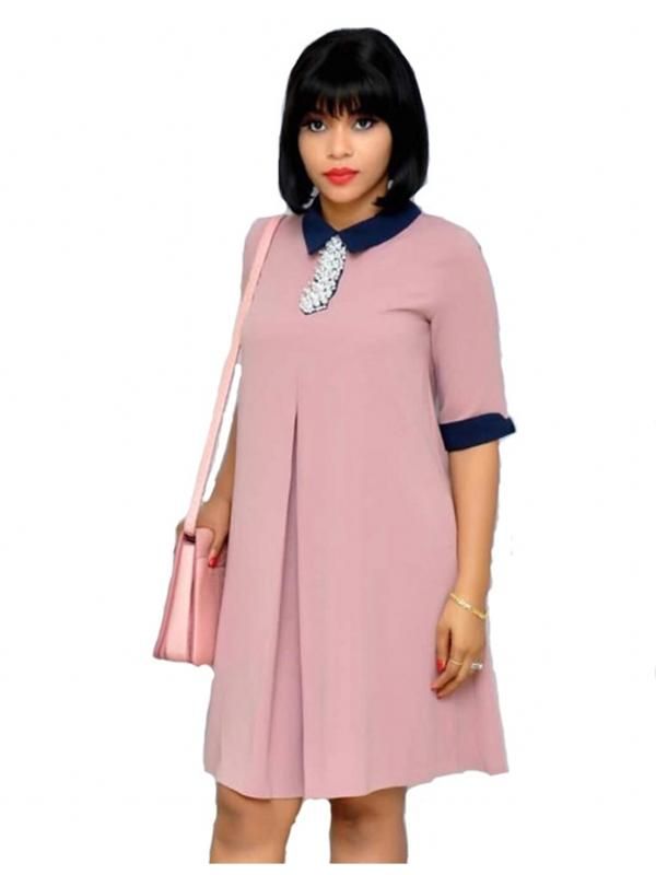 2020 Women Vintage Dresses Summer 2020 Elegant New Office ...