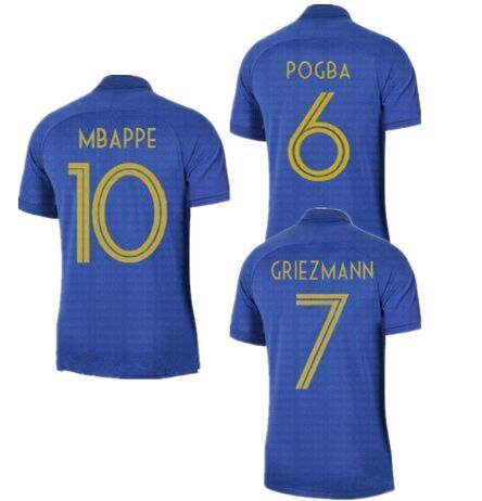 Acheter Envoi Gratuit De 3 7 Jours En Français Thai Quality Maillot Equipe De France Deux étoiles Maillot 1919 2019 Etoiles 2 étoiles Maillots De