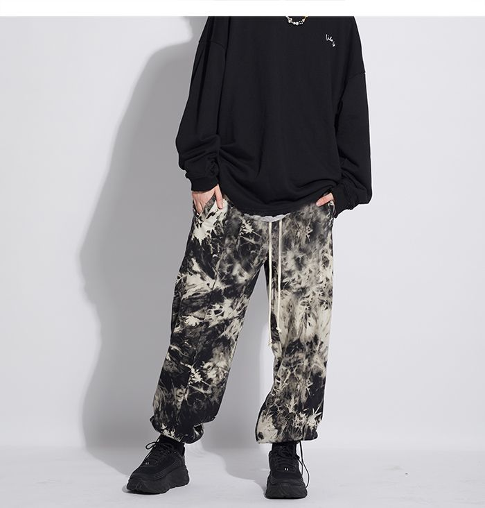 Compra Hip Hop Tie Dye Pantalón De Moda De Verano Suelta Streetwear  Pantalones Para Hombre Casual Pantalones Joggers Negro Barato | Entrega  Rápida Y Calidad | Es.Dhgate