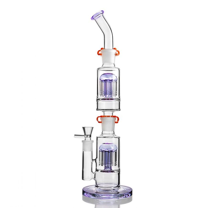 2021 17.7 Inchs Tall Big Bong Purple Bongs Water Pipes Bulid A Bong ...