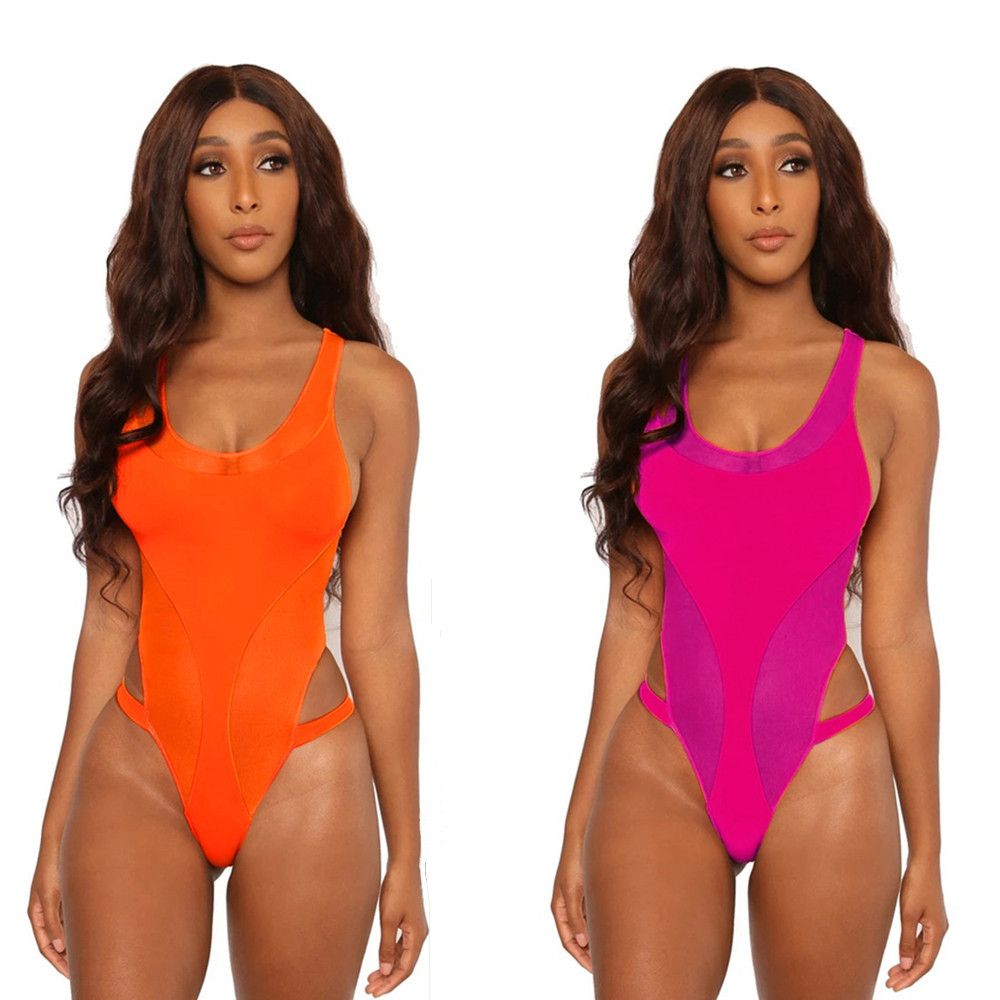 neon monokini swimsuits