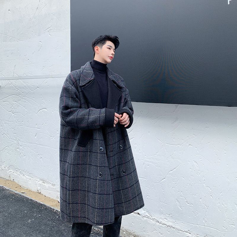 mens tartan overcoat