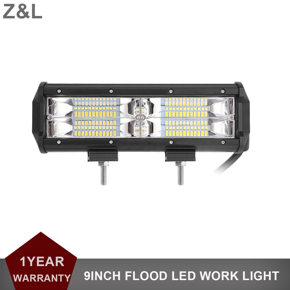 9inch Offroad Led Work Light Flood Beam 12v 24v Car Suv 4wd Uaz Truck Trailer Boat Extra Auxiliary Driving Indicator Lamp Led Bulbs Technology Led By