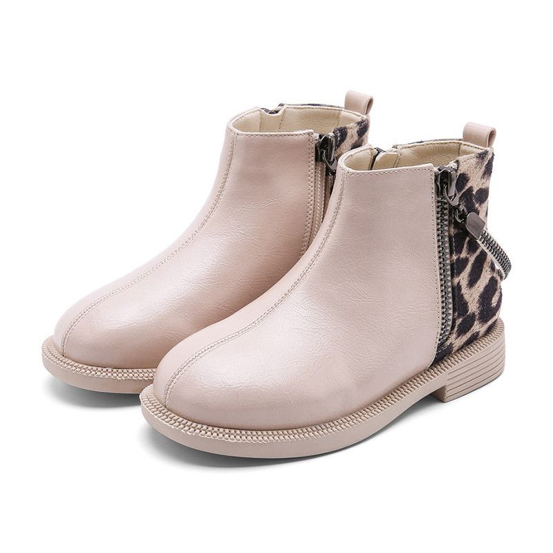 leopard print girls boots