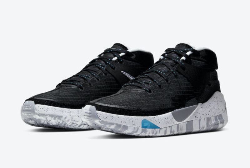 kevin durant black and white shoes