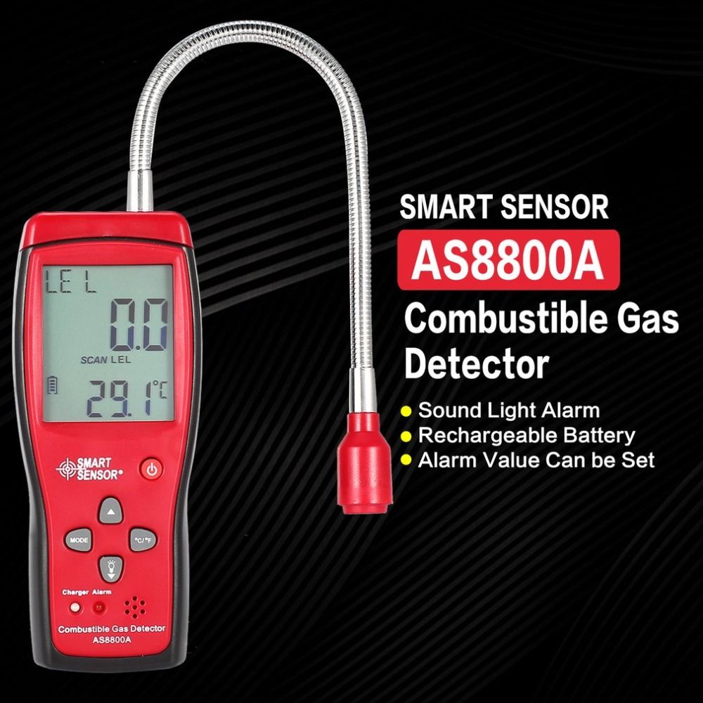 AS8800A Combustible Leak Detector Natural Gas Coal Gas Methane
