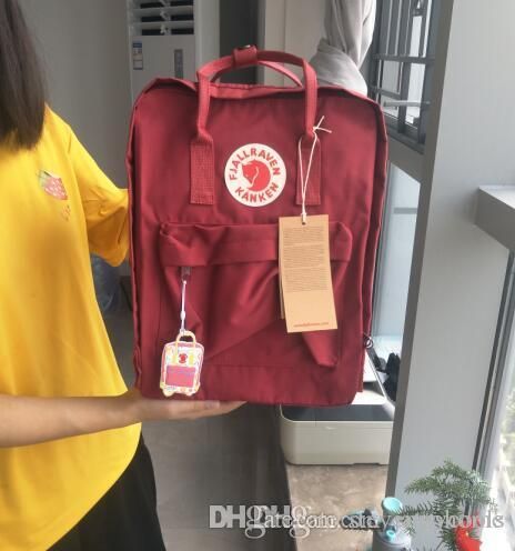 kanken backpack deep red
