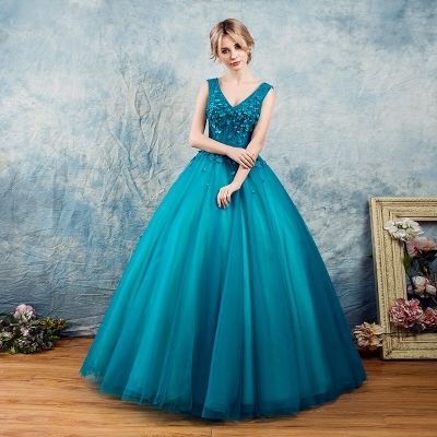 Peacock Blue Gown Hot Sale, 58% OFF 