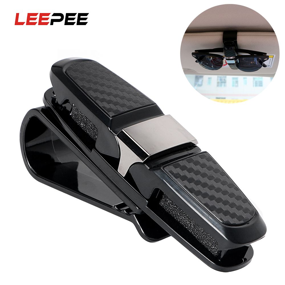 Accessory Receipt Sun Visor Clip Card Clamp Car Sunglasses Holder Plastic