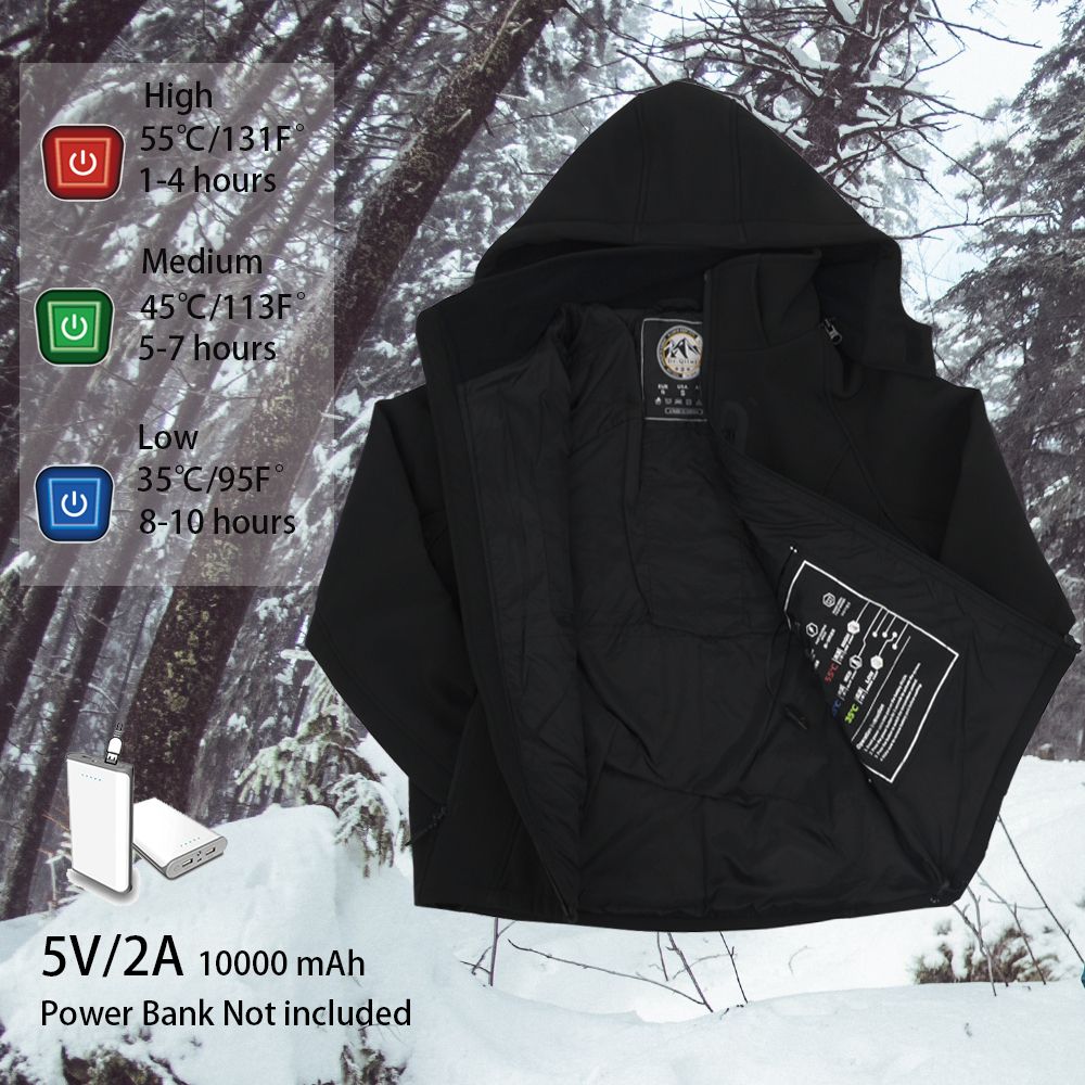 Dr.Qiiwi Women Winter Heated Jacket 