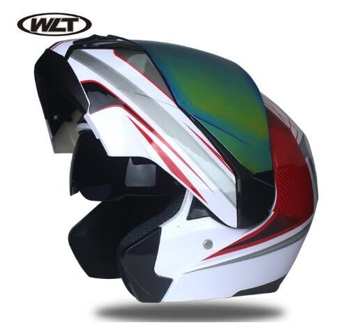 Casco da moto casco da moto completo a doppia lente per auto sportiva
