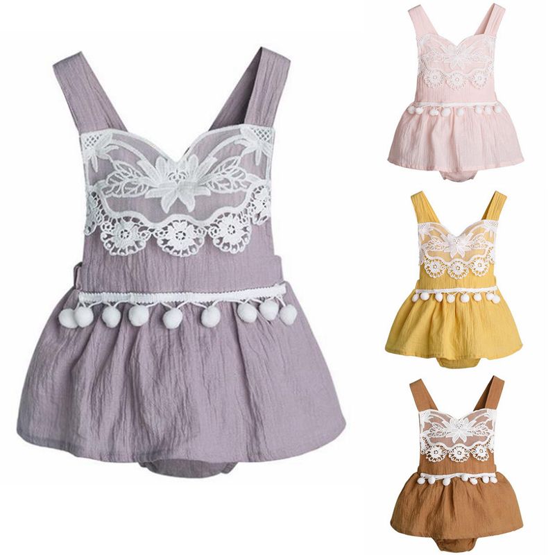 linen baby girl dress