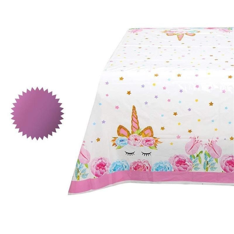 satin al unicorn masa ortusu su gecirmez dogum gunu parti malzemeleri masa suslemeleri renkli desen plastik bir kez pembe sicak satis pratik 3 7ssc1