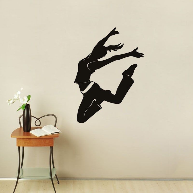 Dance Studio Wall Decors Dancer Wall Stickers Sport Wall Decals Dancing Room Home Decoraion