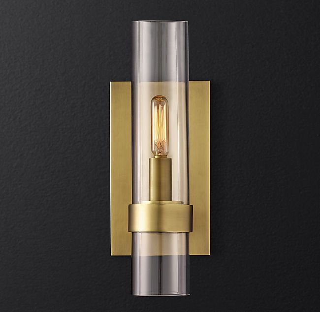 black gold wall light