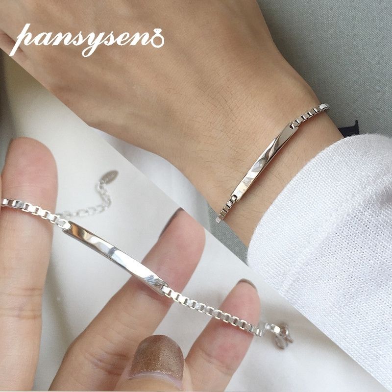 silver chain link bracelet ladies