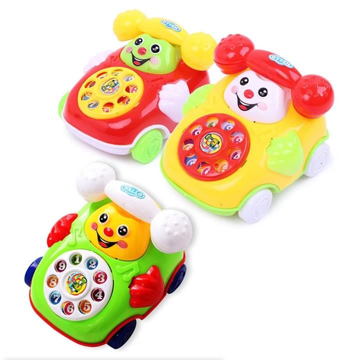 Acheter Mignon Bebe Jouets Pour Enfants Musique Cartoon Pull Corde Telephone Education Pour Enfants Developpement Garcons Filles Anniversaire Toy Cadeau De 2 2 Du Shelly Store Fr Dhgate Com