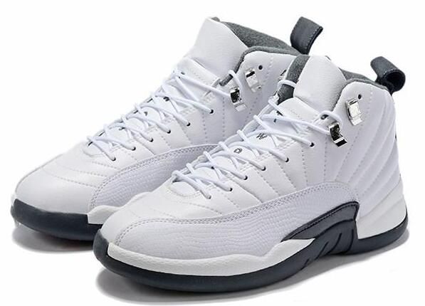 retro 12 grey and white