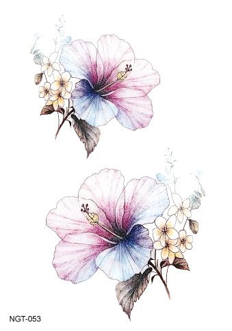 3d Lifelike Rose Flower Sex Waterproof Temporary Tattoos Women Flash Tattoo Arm Shoulder Big Flowers Stickers Order Temporary Tattoos Online Paper For