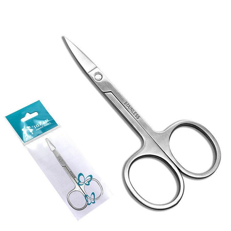 2020 Stainless Steel Tip Eyebrow Scissors Nose Hair Eyebrow Trimming