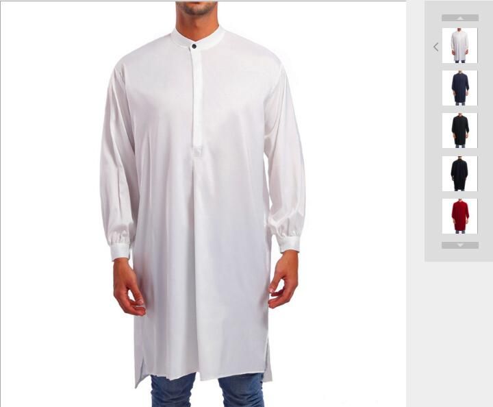 camisas tipo arabe hombre