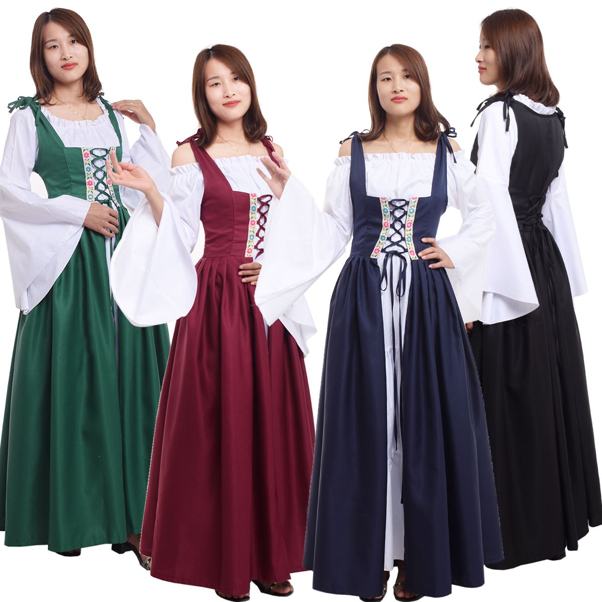 Adult Renaissance Dresses Gowns For Women Medieval Halloween Party Irish Victorian Corset Costume Cosplay Clothes Halloween Costume Group Themes Good Halloween Themes From Superstarsupplier123, $35.68| DHgate.Com