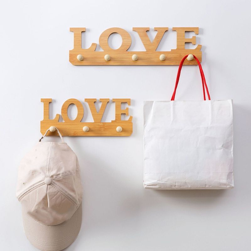 2020 Wooden Door Hook Cute Animal Letter Shape Seamless Nail Free Rack For Bathroom Hook Hanger Kitchen Wall From Blithenice 22 64 Dhgate Com