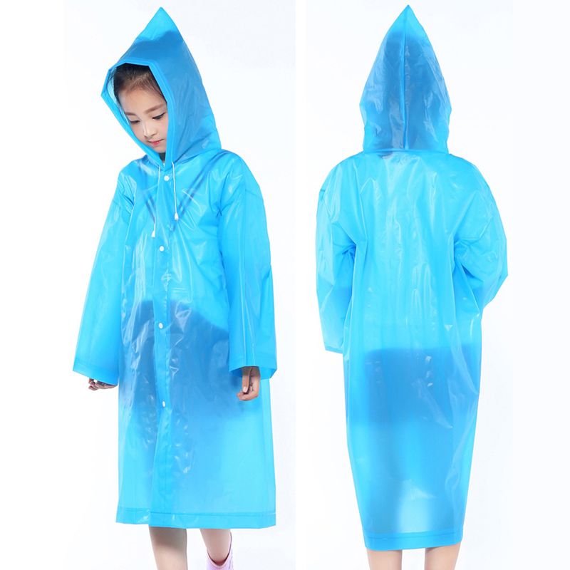 2021 Kid Hooded Poncho Child Fashion Long Rain Coat Waterproof ...