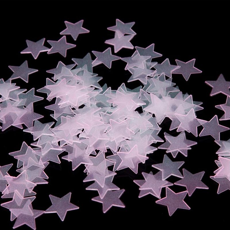 3D Stars Glow In The Dark Wall Stickers Luminous Fluorescent Wall