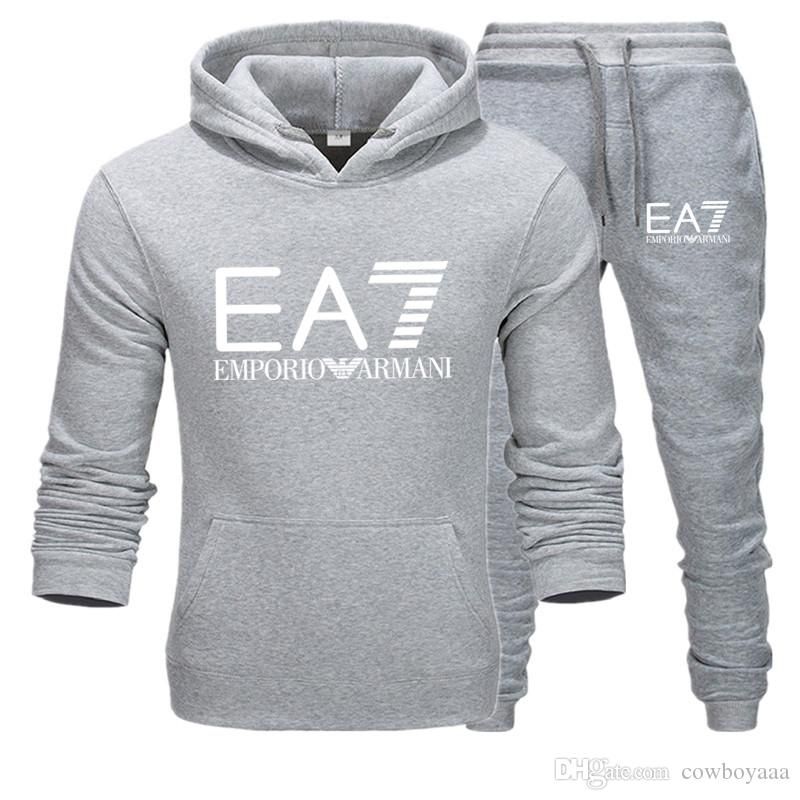 armani tracksuit set mens