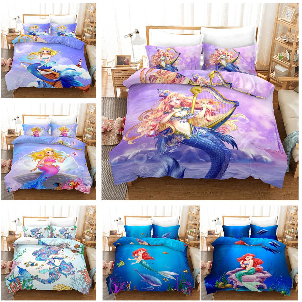 Mermaid Design Bedding Set Duvet Cover Set Of Quilt Cover