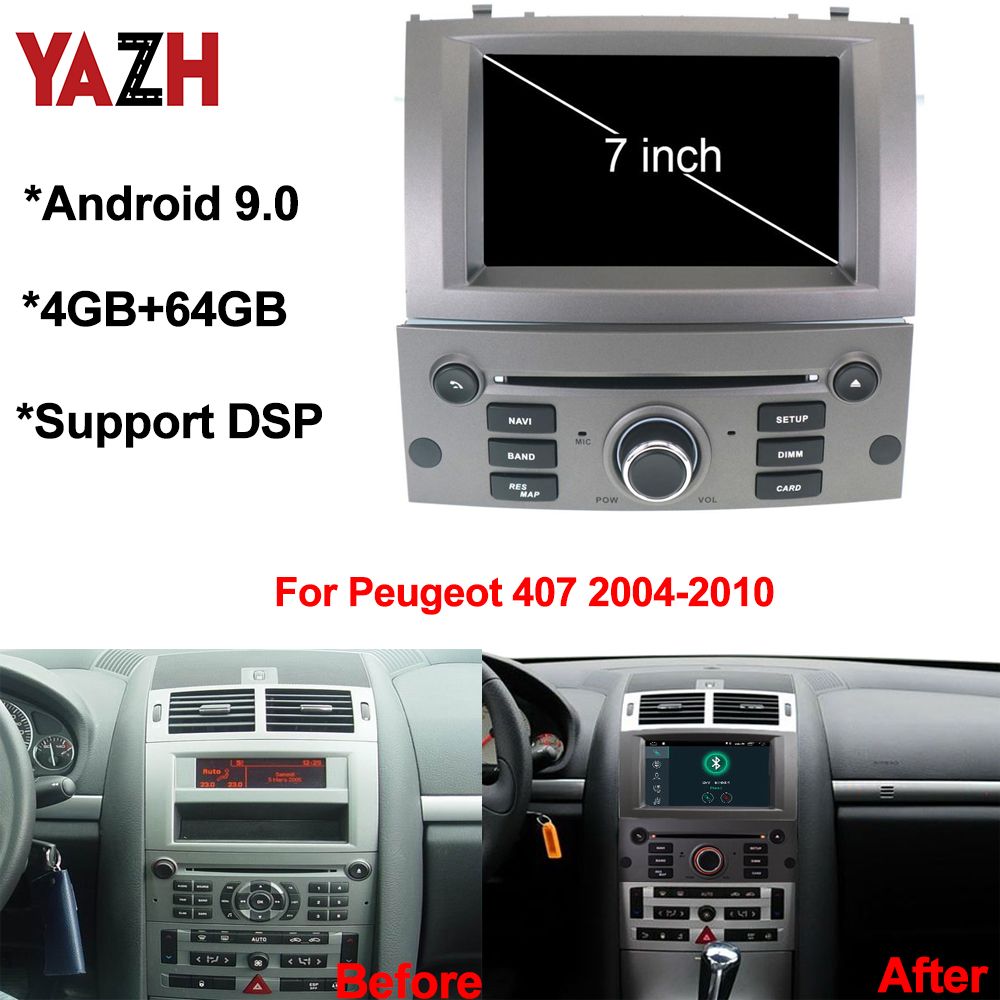 Peugeot 407 андроид магнитола