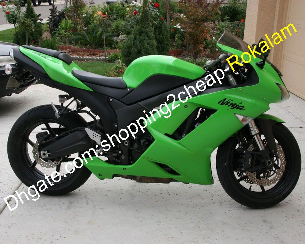 Купить Оптом Для Kawasaki Ninja ZX6R 07 08 ZX 6R 636 ZX636 2007 2008 ZX6R Зеленый ABS Обтекателя Kit Литье Под Давлением Отshopping2cheap В Категории Обтекатели На Мотоциклы, 36 400 руб. На Ru.Dhgate.Com | Dhgate