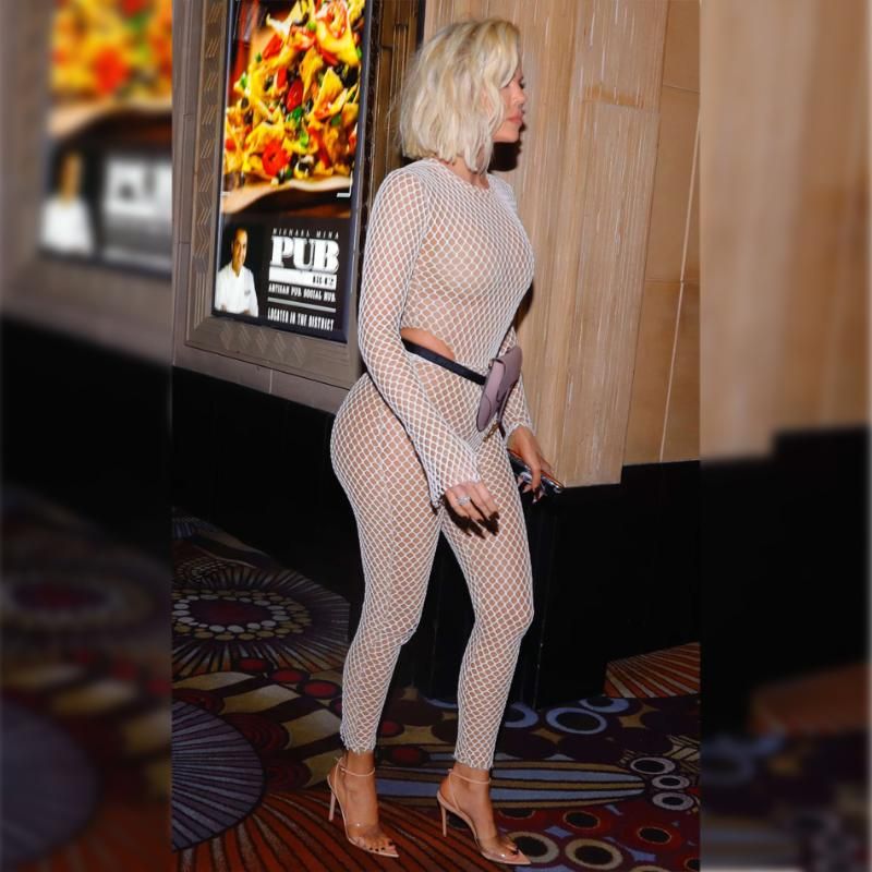 khloe kardashian sparkly jumpsuit
