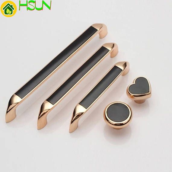 2019 3 75 5 6 3 Rose Gold Black Dresser Knobs Drawer Pulls