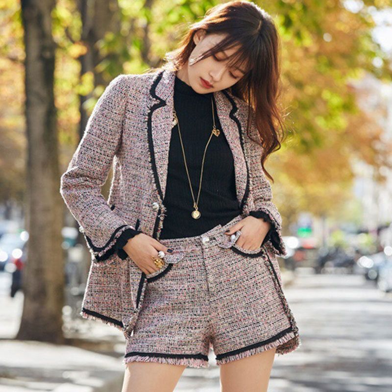 Tweed shorts and blazer Outlet