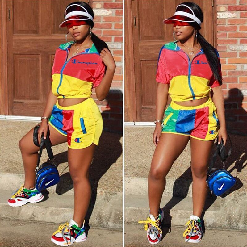 champion colour block tracksuit