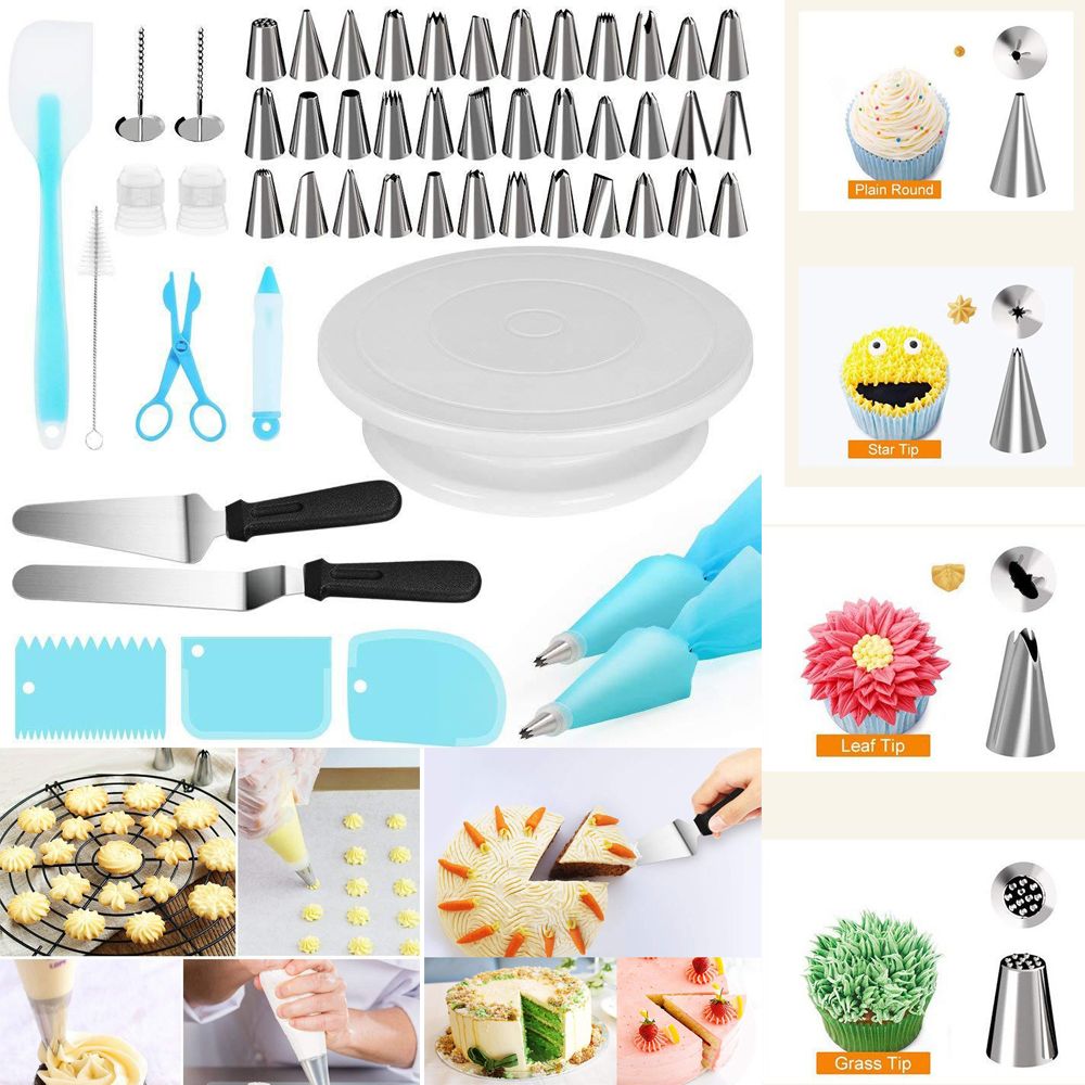 12€09 sur 52 Pcs Multi-fonction Kit De Décoration De Gâteau De Platine De  Gâteau Tube De Pâtisserie Fondant Outil Cuisine Dessert Cuisson Pâtisserie  Fournitures - Accessoire de cuisine - Achat & prix