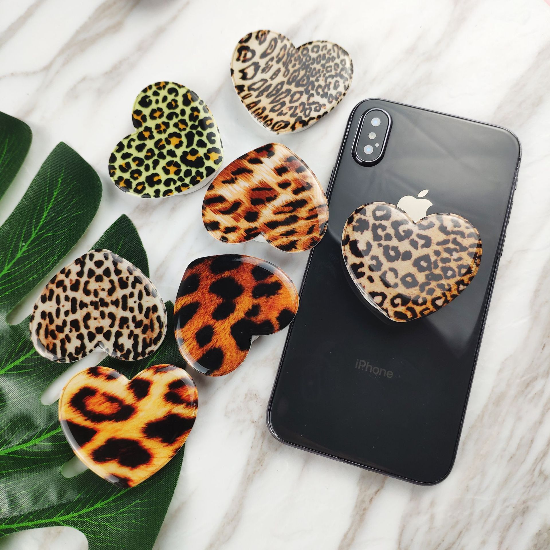 2020 Leopard Expandable Cell Phone Grip Cell Phone Holder Universal