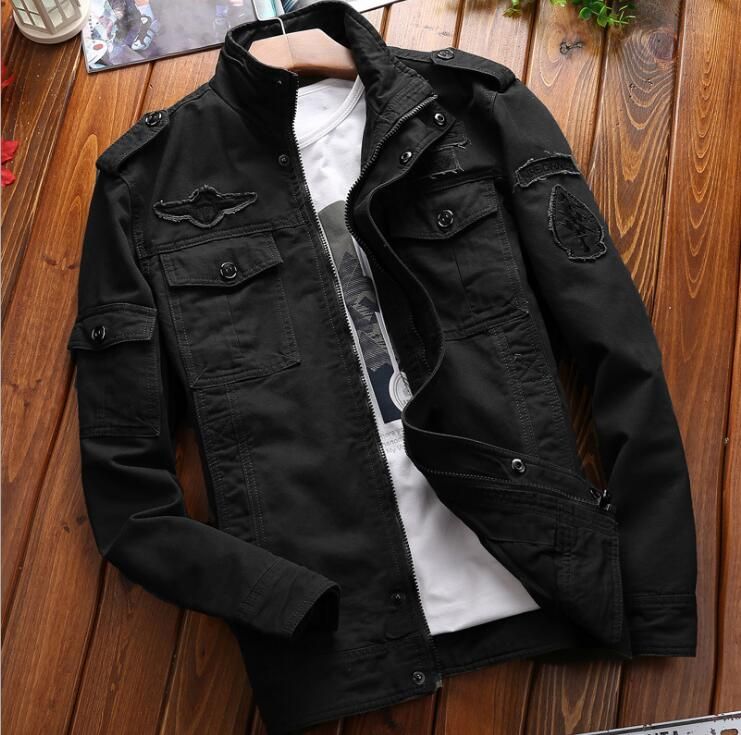 men cotton washed jacket