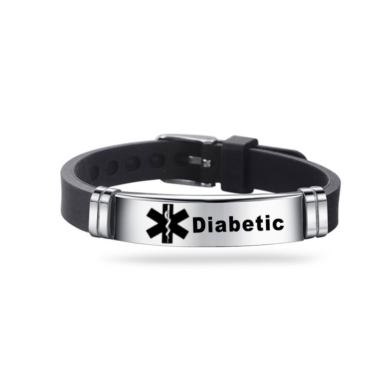 ir al trabajo Lidiar con sensor Las Pulseras De Silicona Identificación De Alerta Médica Deporte Para  Hombres Mujeres DIABETES Emergencia Enfermedad Grave Recuerde Pulsera De  Acero Inoxidable Engravable De 1,36 € | DHgate