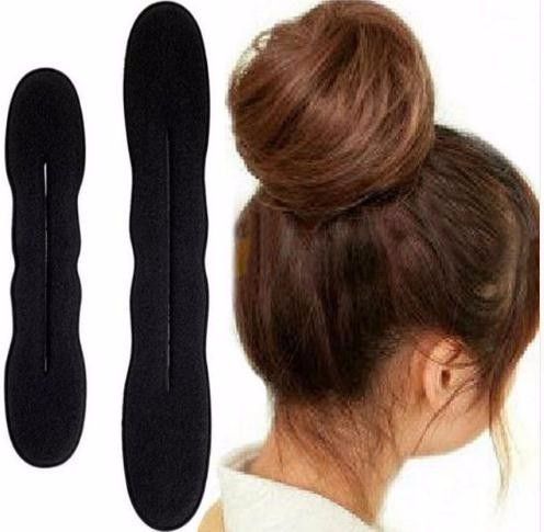 One Big Another Is Smal Hair Styling Sponge Clip Foam Bun Curler