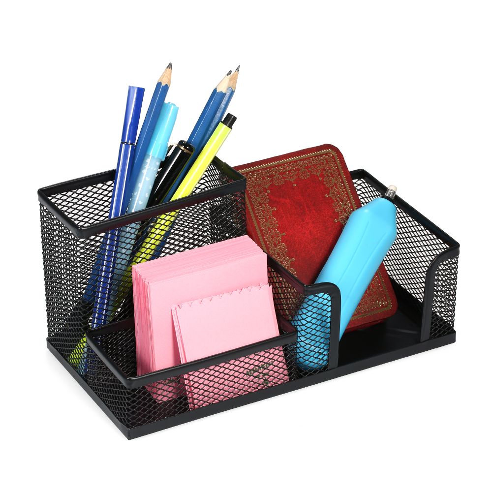 Pen Holder 3 Compartments Desk Organizer Metal Mesh Pen Organizer Office Students Desktop Organizer 2020 From Hongxuanstore007 35 75 Dhgate Mobile
