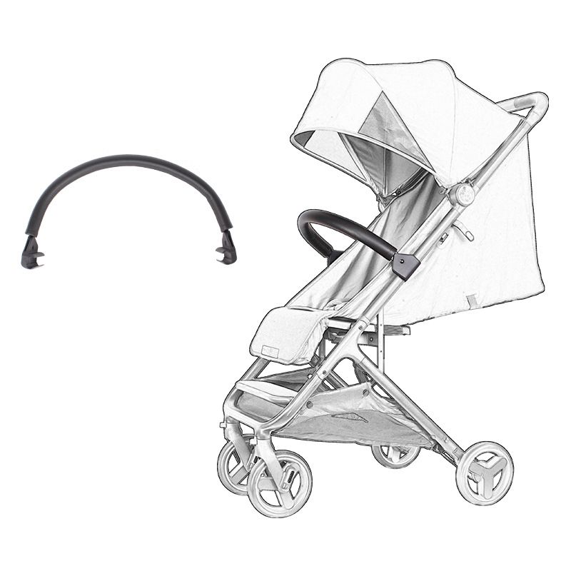 baby stroller with leather handle